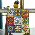 thumbnail image 5 of Linen Mexican Talavera Ceramic Tile Table Runner 72 Inches Long Mexican Fiesta Tablecloth Cinco De Mayo Party Decoration and Supplies for Table, 5 of 5