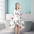 thumbnail image 6 of White Christmas Snowman Pattern Hooded Bath Towel，50"x30" for Ages 3 To 12 Kids, Quick Dry Lightweight Soft Microfiber Hood Beach Towel Cover Up for Kids, 6 of 7