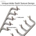 thumbnail image 3 of 2Pcs Gray Texture Comb, Travel Folding Wide-Toothed Voluminous Hair Styling Comb with Textured Grip, Hair Styling Tool for Women and Men, 3 of 7