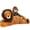 Lion-Brown, variant on MorisMos 4ft Giant Snow Leopard Stuffed Animal Plush Pillow