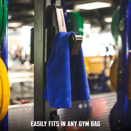 The Rag Company - Sport & Workout Towel - Gym Towels - 320gsm, 16in x 27in, Dark Green (3 Pack)