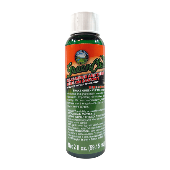 Green Cleaner - Controls Mites and Their Eggs on Contact - 2 fl oz Bottle by CCGP