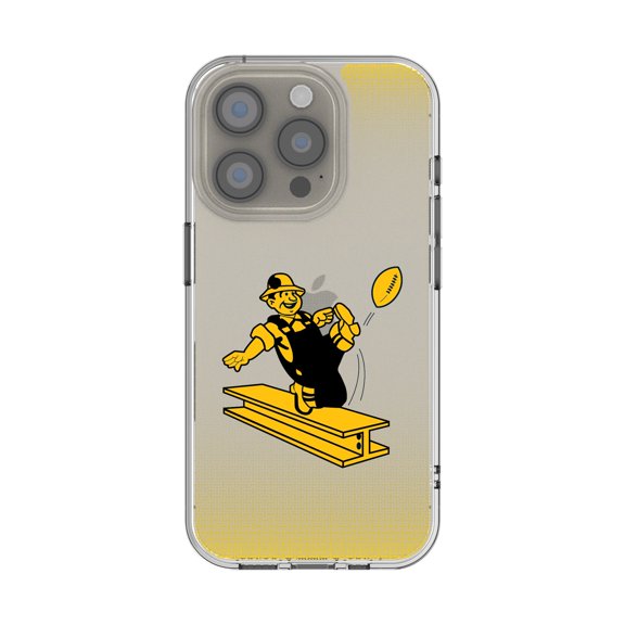Pittsburgh Steelers Linen Logo iPhone Clear Case