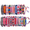 thumbnail image 4 of 21 Pcs Bracelet d'Amitié Style Ethnique Bracelet en Corde Ajustable Bracelet Tissé, 4 of 10