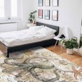 thumbnail image 6 of Area Rugs Indoor Non-Slip Rectangle Rug 2x3 Ft Summer Octopus Seashell Starfish Jellyfish Vintage Sailing Boat Rug Rubber Backing Floor Mats Non Shedding Home Decor Carpet for Entryway Living Room, 6 of 8