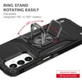 thumbnail image 5 of Xhy Samsung Galaxy A14 5G Case with Screen and Lens Protector Magnetic Ring Kickstand Military Grade Double Layer Drop Protection Durable Detachable for Galaxy A14 5G Phone - Black, 5 of 8