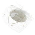 thumbnail image 4 of Sombrero del fascinador de mujeres Jinwen Fiesta de Té Beige, 4 of 8