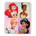 thumbnail image 1 of Disney Princess Kids Throw Blanket, 50" x 60", 1 of 4