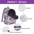 thumbnail image 4 of Refined Flowers Design Backpack with Generous Storage, Perfect for Academic and Professional Use, Sturdy Construction, Welcoming Gift for New Employees, 4 of 5
