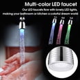 thumbnail image 2 of Langgg LED Lighting Water Faucet RGB Color Changing Tap Shower Head 360 Degree Heat-resistant Sprayer Plastic Replacement Nozzle Type 1, 2 of 8