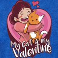 thumbnail image 2 of CafePress - My Cat Is My Valentine - Cute Infant Baby Football Bodysuit, 2 of 3