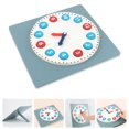 thumbnail image 1 of WEUVEB Time Learning Baby Clock Toy Wood Multi-color 1Pack, 1 of 7