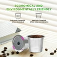 thumbnail image 1 of YAOMOBB Filtre à Café Réutilisable pour K-Cup, Robuste, en Acier Inoxydable, de Rechange pour Infusion Écoresponsable, 1 of 6