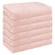 thumbnail image 1 of Toallas de baño de algodón a rayas REGALWOVEN, absorbentes, toallas para cara y cuerpo para hoteles, spa 14" x 14" rosa 6, 1 of 7