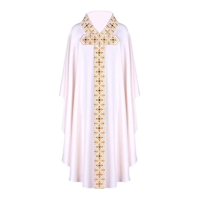 Cleric Robe Gothic Minister Arabic Mass Halloween Prayer Garb Stage Performance Role Play Versatile Wear
