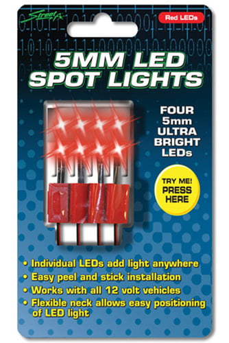 Street fx 1044401 5mm led spot lights blue 4/pk 1044401