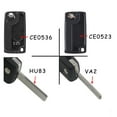thumbnail image 5 of Remote key Case for Peugeot 207 307 308 407 607 807 For Citroen C2 C3 C4 C5 C6 Flip Folding Car Key shell 2/3/4 Buttons, 5 of 9