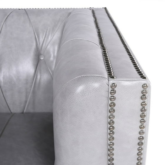 Darby Home Co Katy Leather Chesterfield Sofa