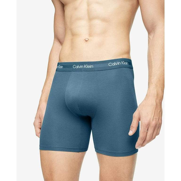 Calvin Klein Men's Underwear Ultra Soft Modern Boxer Brief, Tapestry Teal,  XL