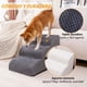 thumbnail image 5 of 3 Niveles Escalera para Perros Pequeños, Escaleras para Mascotas, Antideslizante y Desmontable, Forro de Espuma Viscoelástica, Tacto Suave, Adecuado para Shiba Inu, Corgi, etc (57x40x40cm), 5 of 7
