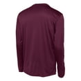 thumbnail image 6 of Yellow Rooster Men's Tall Long Sleeve PosiCharge Competitor Tee Maroon 3XLT, 6 of 6