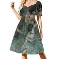 thumbnail image 1 of Bailarina balanceándose - Vestido de manga corta de Edgar Degas Ropa de mujer vestidos de ceremonia Vestido, 1 of 8