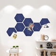 thumbnail image 3 of Night Sky Theme Hexagon Felt Board Tiles - Set of 7 Notice Memo Bulletin Boards 7.5 x 8.6 inches (19 x 22 cm) - Space Theme Decor, 3 of 7