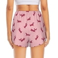 thumbnail image 2 of Lsque Dachshund Dog Puppy Printed Women's Running Shorts with Liner Pockets,Elastic Quick Dry Workout Athletic Gym Yoga Shorts,Womens High Waist Shorts-XX-Large, 2 of 9
