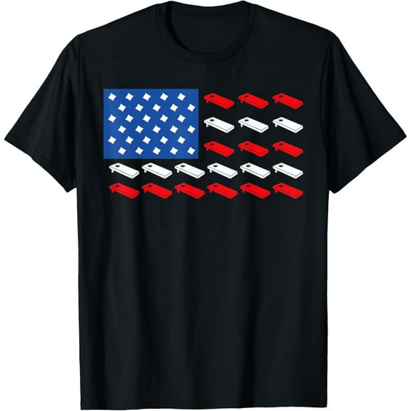 t-shirtmatching cornhole American Flag USA July 4th Cornhole T-Shirt mens t shirt，black，women，funny，misfits，men，journey