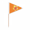 thumbnail image 1 of Little Yellow Flower Cartoon Simple Toothpick Triangle Cupcake Toppers Flag, 1 of 3