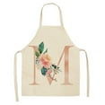 thumbnail image 1 of Tablier en Lin Série Manches pour Adultes et Enfants – Design Lettre Anglaise Rose Cuisine pour Chefs, 1 of 5
