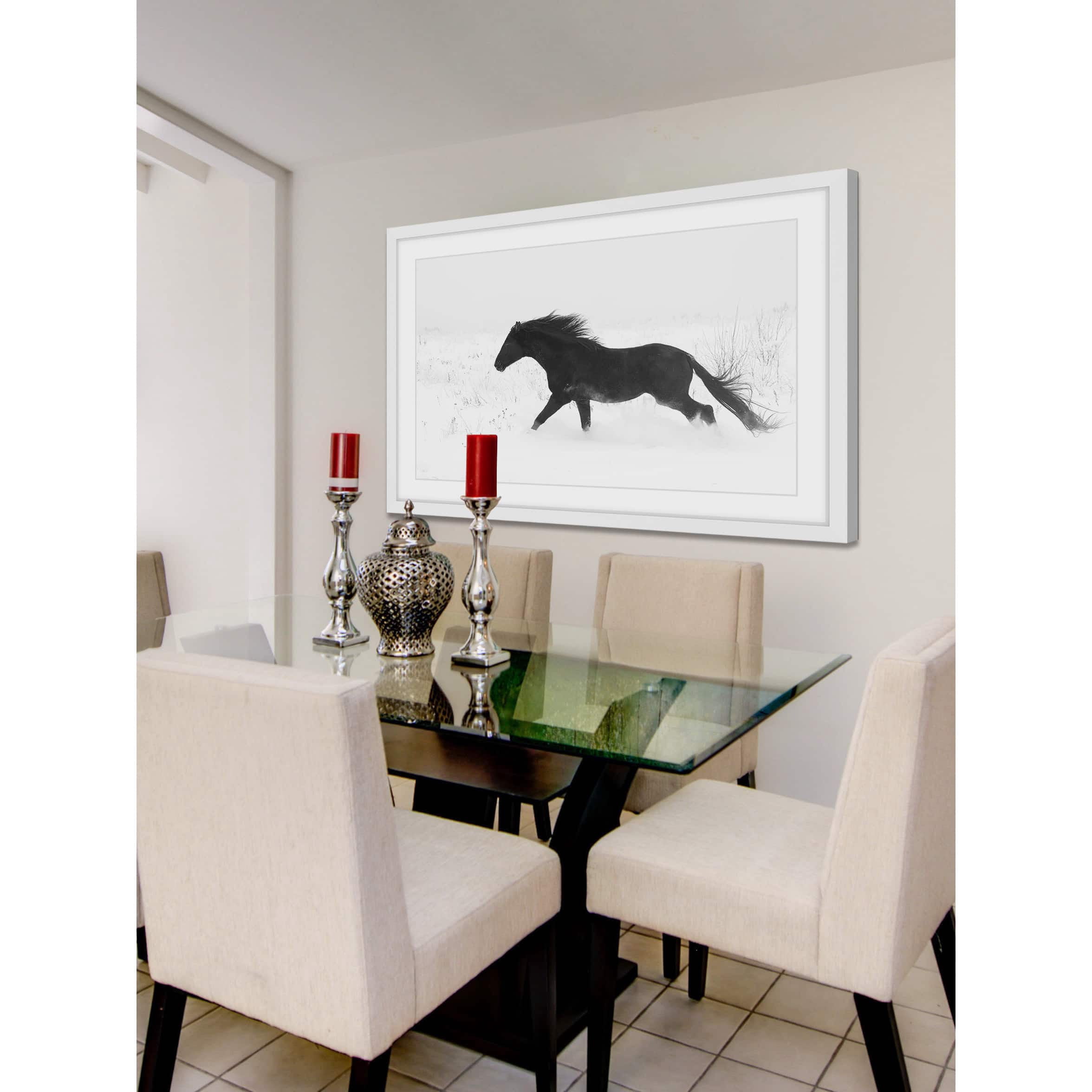 Marmont Hill "Jet Black" Framed Painting Print