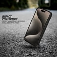thumbnail image 3 of WIRESTER Shockproof Soft Rubber Cover Case for Apple iPhone 15 Pro 6.1" 2023, Marble Gold And Green, 3 of 5