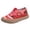1Red, variant on Platform Walking Shoes Women Color Block Hollow out Mesh Round Toe Wide Width Comfy Arch Support Cushioned Summer Sneakers Red Size 8