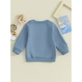 thumbnail image 5 of Musuos Toddler Baby Boys Sweatshirts 6 12 18 24M 3T Long Sleeve Crewneck Solid Color Pullover Fall Tops, 5 of 9