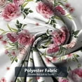 thumbnail image 2 of Vintage Floral Shower Curtain Home Decor Pink Peony Rose Shower Curtains for Bathroom Botanical Plant Green Leaves Polyester Fabric Waterproof Flower Bathroom Curtain with 12 Hooks 72"*72", 2 of 6