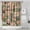 Pioneer Flower Floral, variant on Pioneer Flower Floral Print Pattern Shower Curtain 84"x72", Bathroom Decorative Shower Curtain Set with 12 Hooks, Waterproof Washable
