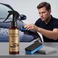thumbnail image 1 of Sérum de recubrimiento cristalino para automóviles: dureza 9H, efecto hidrofóbico que repele el agua, brillo duradero, resistencia a los arañazos y protección UV para la protección de la pin, 1 of 6