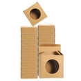 thumbnail image 1 of 20 Piezas de Cajas de Jabón de Kraft, 3" x 3" x 1.2" Cajas Mini de Kraft con Ventana Transparente para Empaque de Golosinas (Marrón), 1 of 6