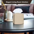 thumbnail image 3 of HAHDAXIA 2 Pcs Tissue Box Cover, Modern Square Cube Covers PU Leather Tissue Storage Box Cover for Home Bathroom Countertop Office Decor(Beige), 3 of 7