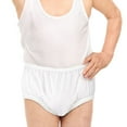 thumbnail image 4 of Unisex 100% Water-Proof Pull-On DuraCool® Nylon Incontinence Pant. Durable, Soft & Cool Fabric Protects Clothing & Bed Linen. Wear Over Diaper/Guards/Liners Or Pads., 4 of 7