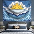 thumbnail image 1 of Tapiz de pared con sol, luna y estrellas, 150 x 130 cm, microtela, 1 of 1