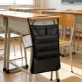 thumbnail image 5 of Clearance Under $7, 1 Pack Hanging Organizer Bag Chair Side Storage Caddy, 5-Pocket Book and File Holder, Durable Oxford Cloth for Table Edge or Chair Arm, ONE(black2), 5 of 6