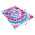 thumbnail image 4 of Pink Blue Tie Dye Spiral Blanket,Comfortable Soft Lamb Wool Throw Blanket,All Season,Warm Lightweight Blankets for Sofa Bed Couch Living Room Chair,40"x50", 4 of 4