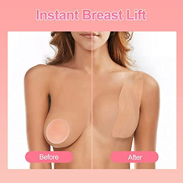 Boob Tape, Boobytape for Breast Lift, Bob Tape for Large Breasts, Flexible  Boobtape, Breathable Breast Tape for Strapless Dress, Waterproof Breast  Lift Tape with Nipple Covers, Bra Tape for A-G Cup 