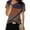 Black, variant on Babysbule Women's Shirts Fashion Women Casual Printing Pullover Short Sleeve T-Shirt Tops Blouse