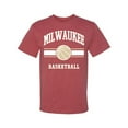 thumbnail image 2 of Wild Bobby City of Milwaukee Basketball Fantasy Fan Sports Men's T-Shirt, Vintage Heather Red, XX-Large, 2 of 5