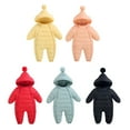 thumbnail image 3 of Ingzy Baby Girls Boys Warm Snowsuit Jumpsuit Down Coat Romper Onesie Hooded Puffer Jacket Outwear, 3 of 4