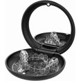 thumbnail image 3 of ARGOMAX Portable Black Dental Case - Small, Magnetic Closure, Mirror Inside, 3 of 8