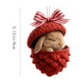 thumbnail image 2 of IPEWLEX Rabbit in Pinecone Christmas Ornament – Cute Animal Design Hanging Tree Decor, 2 of 7